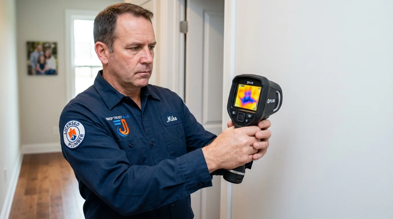Thermal imaging leak detection by Johns Plumbing LLC in Grottoes